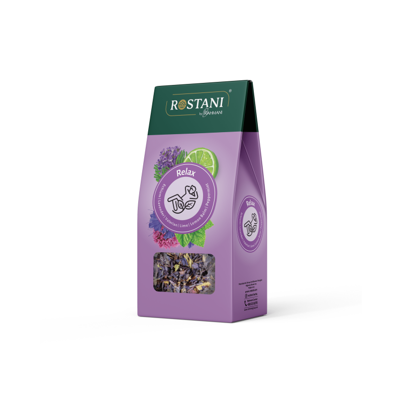 Italian Branded 60G Relaxation Brew Blend Lose Leaf Echium & Peppermint Valerian & Lavender & Lime And Lemon Balm Tea Product