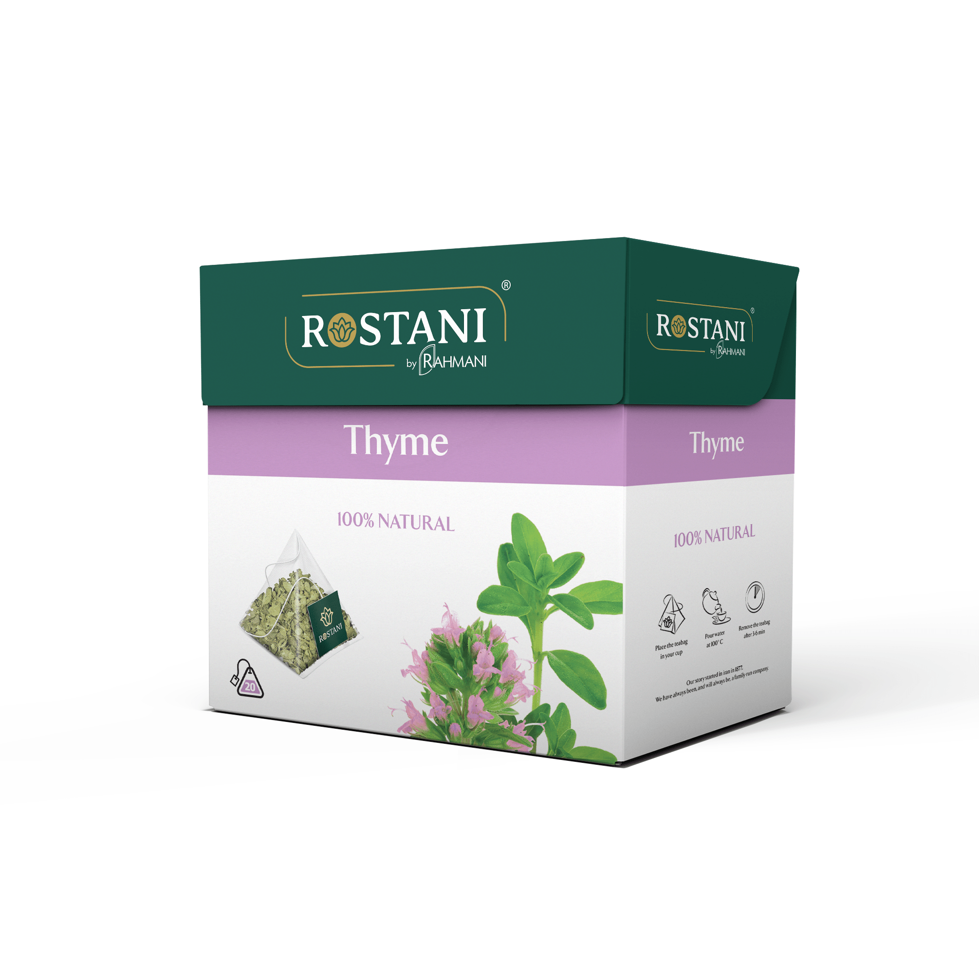 Wholesale Custom Best Price Dried Natural Herb Thyme Pyramid Tea Bag Premium Quality Thyme Tea For Daily Use